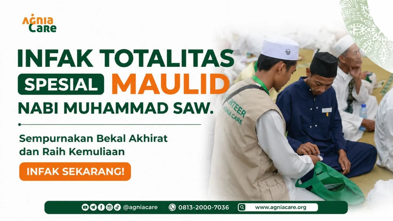 Raih Kemuliaan dengan Infak Totalitas Spesial Maulid Nabi Muhammad SAW